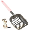 thumbnail image 1 of Sturdy Stainless Steel Cat Litter Scoop with Reinforced Comfort Handle, Heavy Duty Scoop with Double Mesh Design, Pink, 1 of 9