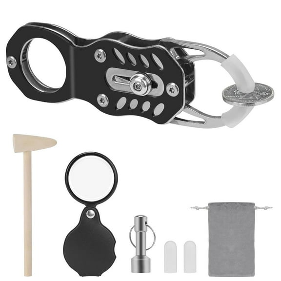 Lerpwige Quick Assembly Coin Tester Tool High Accuracy Sensor Portable Metal Construction Jewelers Collectors