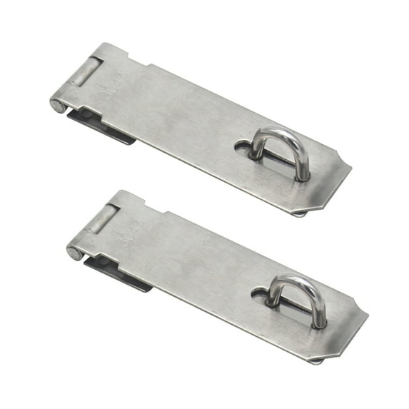 Tineasur Durable Stainless Steel Hasp and Staple Silver for Locking 2Pcs