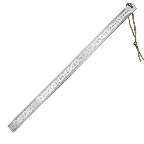 Sturdy Stainless Steel Ruler With Comfortable Grip And Safe Edges Ideal For Various Measuring Needs