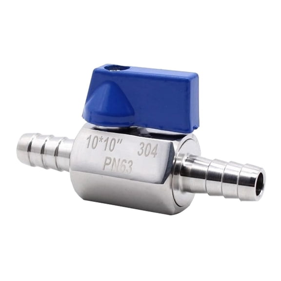 Sturdy Stainless Steel Shut Off Valves Barb for Water Oil Fuels Systems In Industrial and Garden Applications