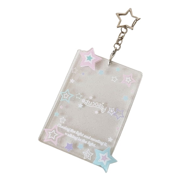 Sturdy Star Card Holder Keychain Versatile Star Card Holder Keychain Bag Hangings Suitable For All Ages Of Fans