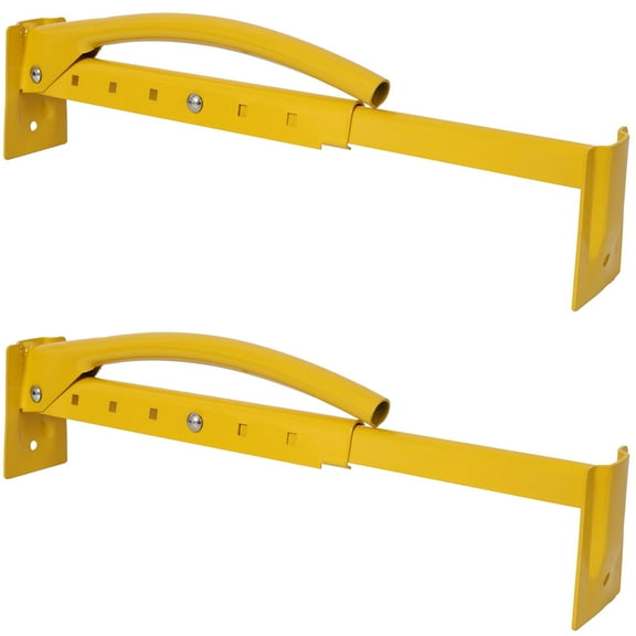 Steel Brick Tong Lifter with Adjustable Jaws Yellow 2 Pcs Set for Lifting of Stone Slabs and Bricks