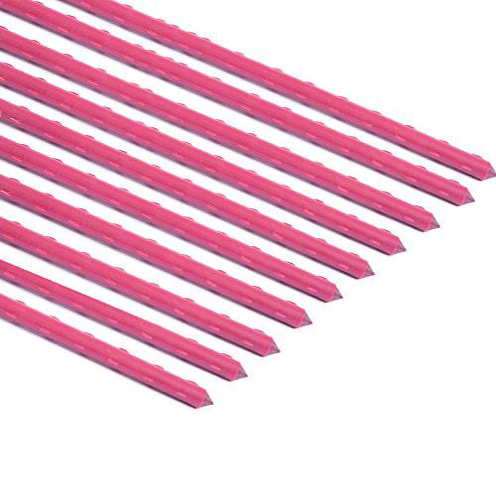 Sturdy Steel Garden Stakes 3Ft Plastic Coated Plant Stakes, 20 Packs