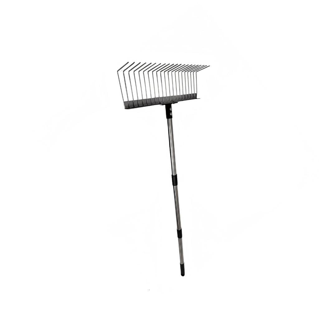 Sturdy Steel Rakes With Ergonomic Handle For Efficient Lawn Yard Debris Cleaning And Pet Waste Removal Cleaning Tool