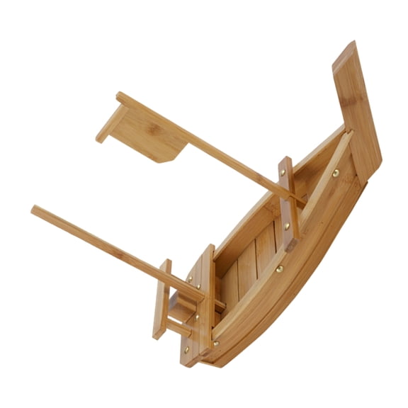 Sturdy Sturdy Wooden Sushi Boats Tray for Commercial Use Restaurants Buffets Heavy Load Sushi Display Holders
