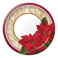 thumbnail image 1 of Hoffmaster Group 317120 7 in. Poinsettia Lace Lunch Plates, Pack of 12 - 8 Per Pack, 1 of 1