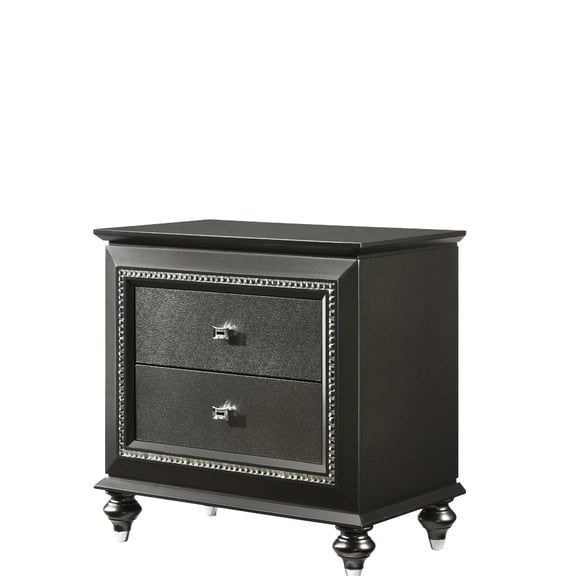 Sturdy Synthetic Wood Nightstand / By the Bed / Reliable Storage Solution