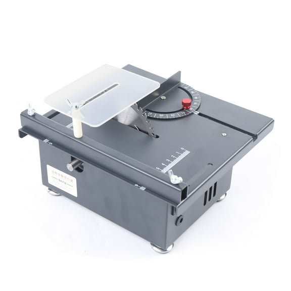 Sturdy Table Saw with 100W Copper Motor, 7-Speed Blade Regulation, 3400RPM Cutting Speed, Multi-Function for Engraving, Drilling, Polishing, and Efficient Cutting for Craftsmen and DIYers