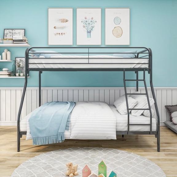 Sturdy Twin Bunk Bed - Easy Setup & Safety