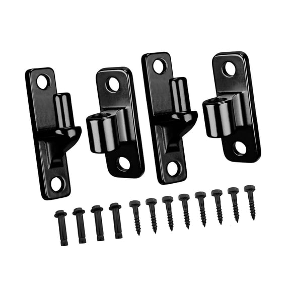 Sturdy Wall Mount Gate Hinges 4 Pack Crafted of Stainless Steel Materials for Farm and Barn Door Easy Installion
