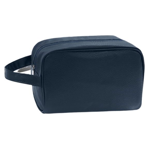 Sturdy Waterproof PU Men's Toiletry Bag Multiple Compartment Travel Organizers For Cosmetics Toiletries Storage