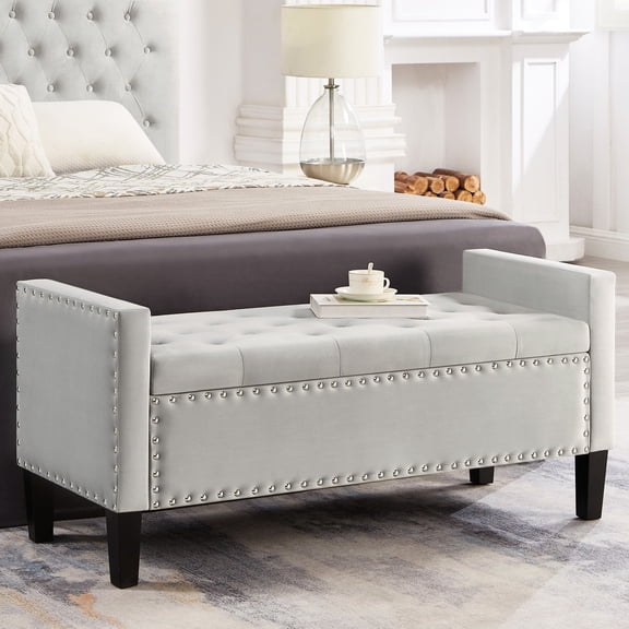 Sturdy Wood Construction Bench / Keep Magazines and Pillows Tidy