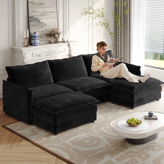 Sturdy Wood Frame & Beautiful Design - Long - lasting Comfort for Family Gatherings