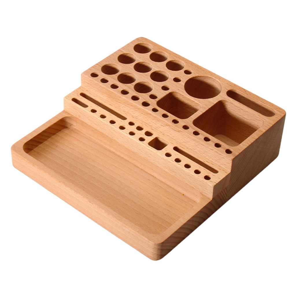 Sturdy Wood Tool Rack Portable Storage for Leatherworking Tool and ...