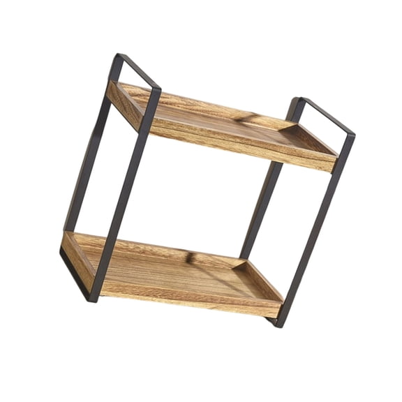 Sturdy Wood and Metal Storage Rack Accessory for Home Storage Solution