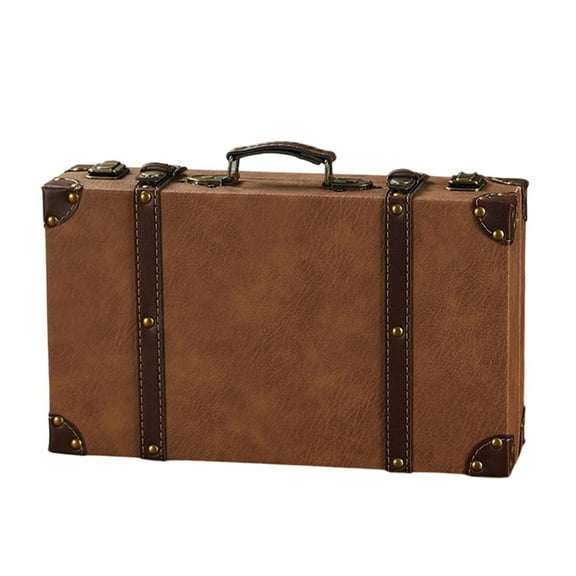 Sturdy Wooden Storage Trunk With Vintage Leather Detail For Modern Homes
