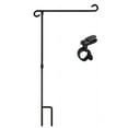 thumbnail image 1 of Sturdy Wrought Iron Garden Flag Stand with S-Hook, Easy Installation for 12.5x18 Inch Mini Flags, Outdoor Yard Decor, 1 of 7