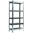 Sturdy and Reliable 5 Tier Heavy Duty Galvanized Metal Shelving Rack
