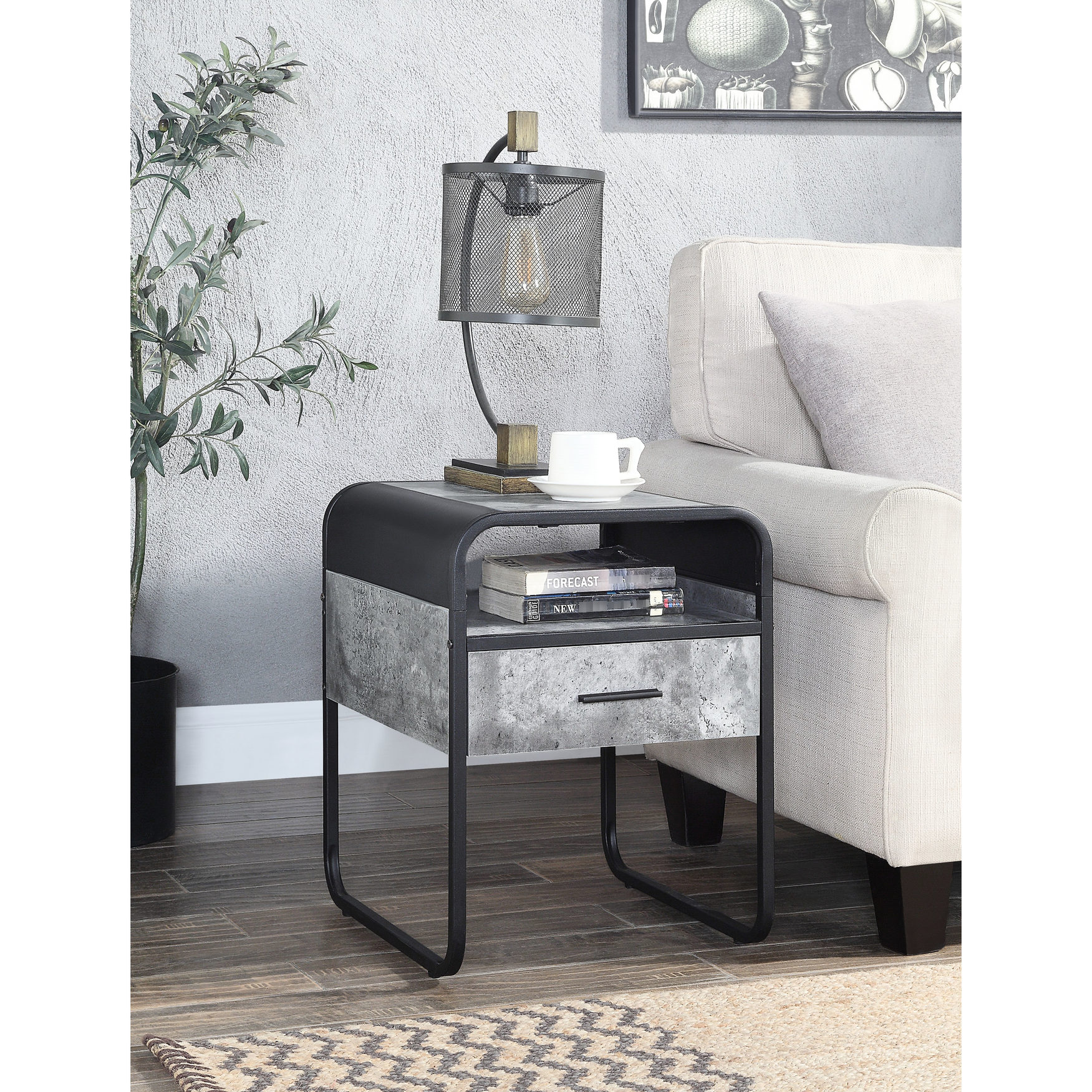 Sturdy frame, ample storage space - In modern living rooms, offers a ...
