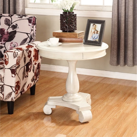 Sturdy pedestal base with scrolled legs | Suitable for side placement in various rooms | Ensures long - lasting use and elegant look