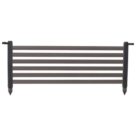 Sturdy privacy screen panels with corrosion-resistant PE and steel, modern coffee color, perfect for adding privacy and style to your garden, lawn, or outdoor area