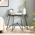 thumbnail image 1 of Sturdy tempered glass rectangular console table for living room with easy - clean surface and retro appeal, 1 of 5