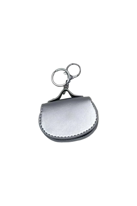 Sturdy1eatherKeychain Pouch Compact Horseshoe Shape For Personal Items