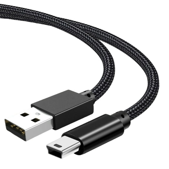 SturdyMini USB Cable Braided USB 2.0 to Mini B Data Charging Cord for Dashcam