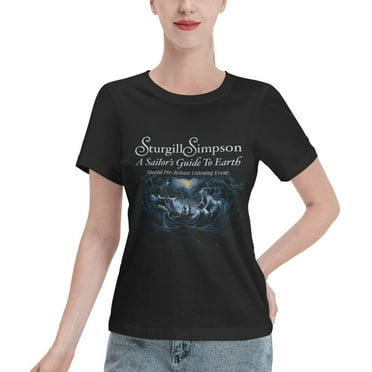 Sturgill Simpson Funky Women's Basic Short Sleeve T-Shirt Black Small