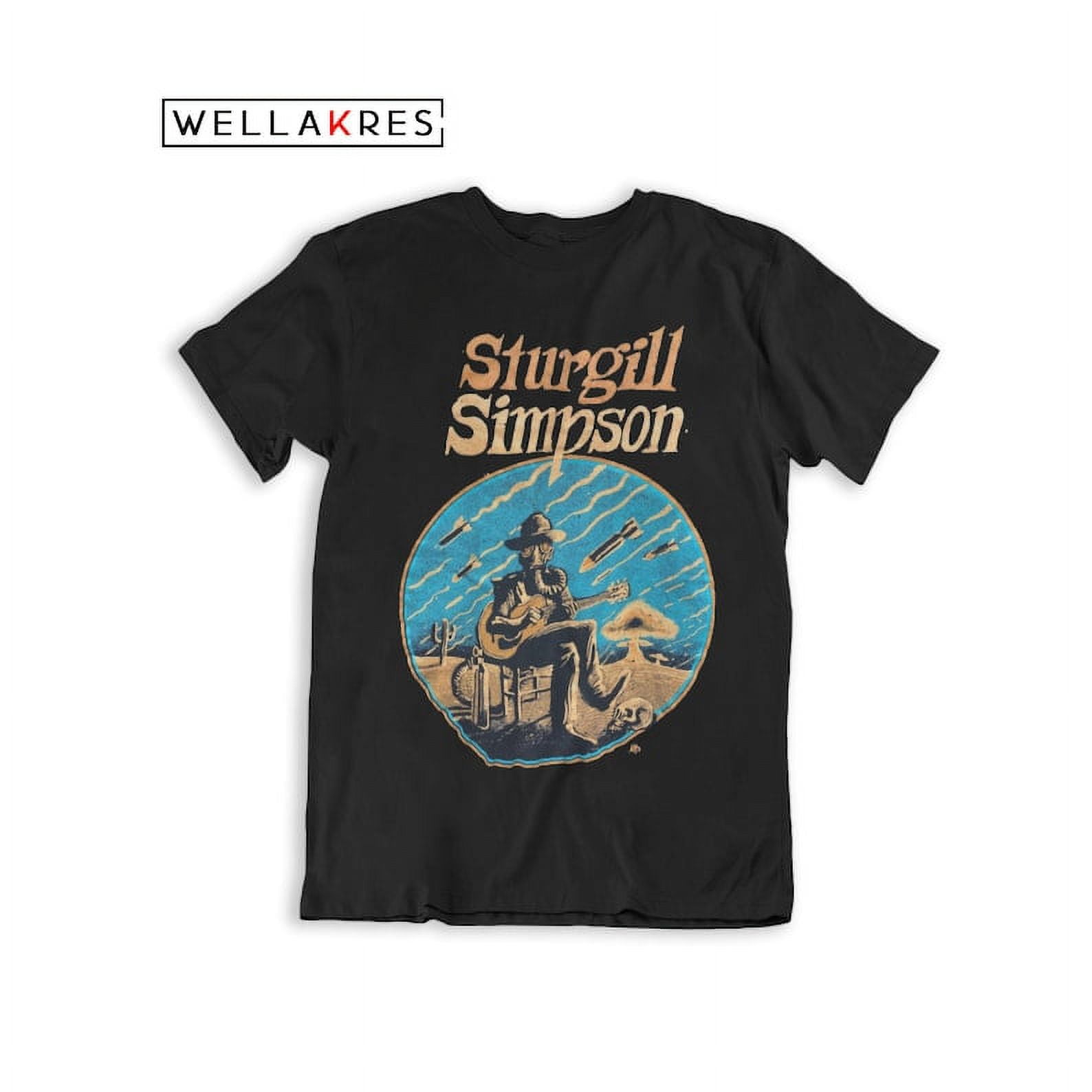 Sturgill Simpson Vintage Printed Black Unisex T-Shirt, Country Music ...