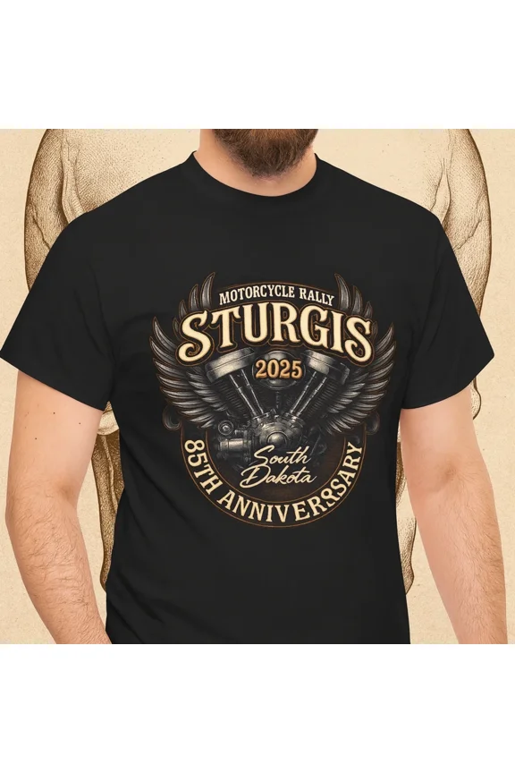 Sturgis 2025 85th Anniversary T-Shirt HD – Motorcycle Rally South Dakota Tee