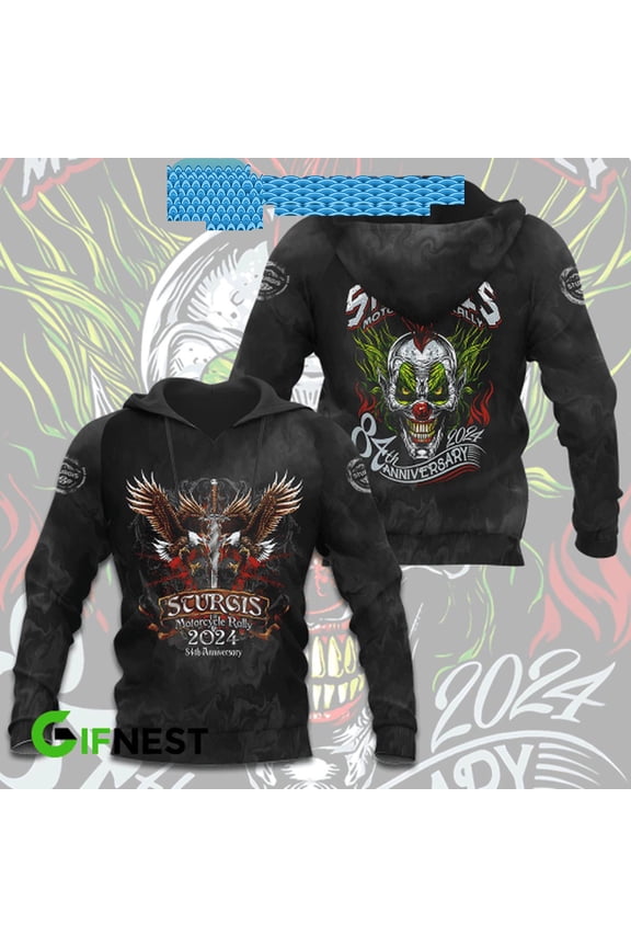 Sturgis Motorcycle Rally 84th Anniversary 2024 Hoodie T Shirt