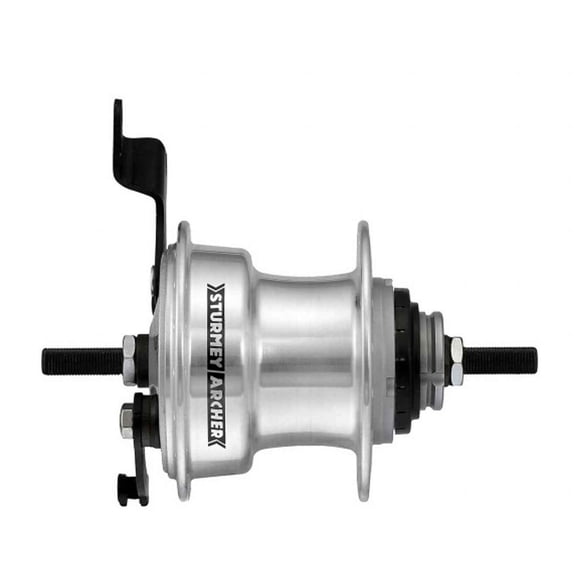 Sturmey Archer RX-RD3 3-Sp Hub with 70mm Drum Brake, 36h Silver