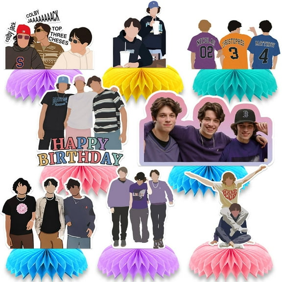 Sturniolo Triplets Centerpieces Honeycomb Table Toppers Decorations for Photo Props Birthday Party Decor Supplies