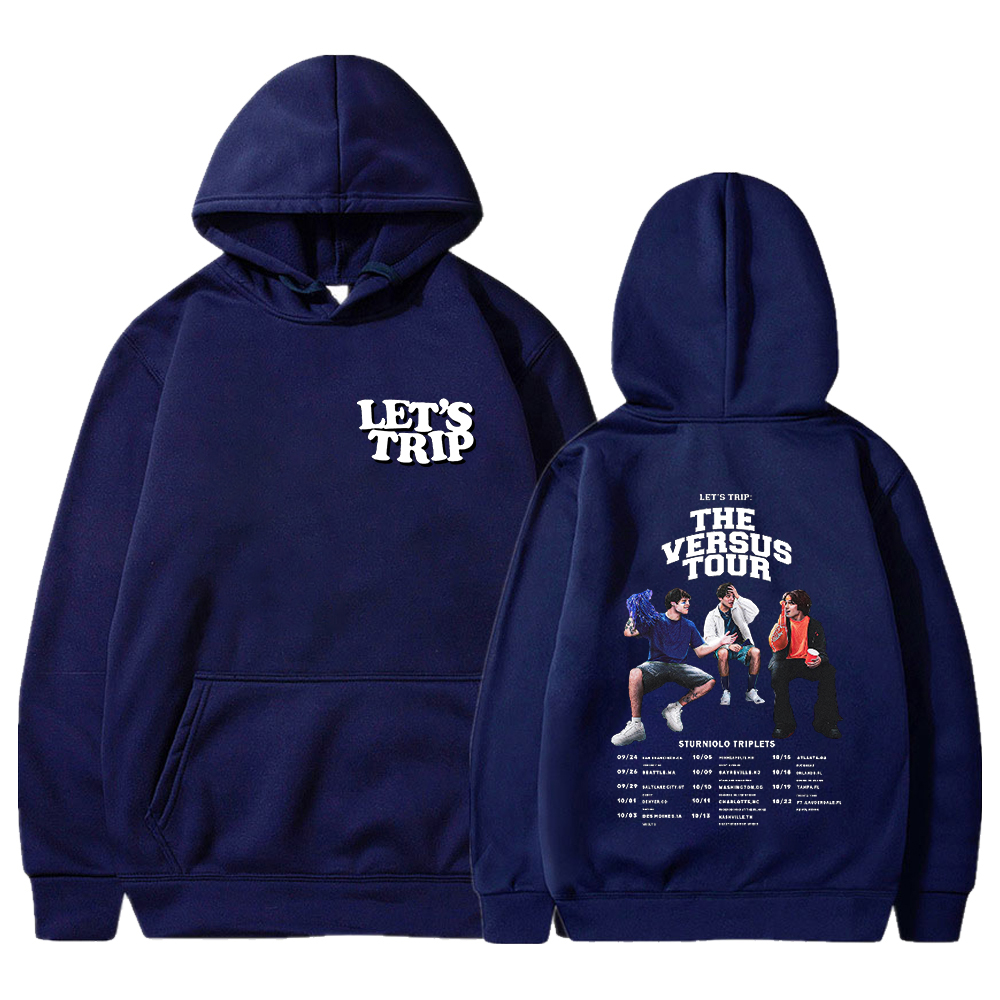 Sturniolo Triplets Hoodie Let's Trip Merch 2023 The Versus Tour Hooded ...