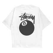 MIRACLESPIRIT Stussy 8 Ball, Oversize , Streetsyle Retro T-Shirt, Unisex High Quality Shirt for men and women