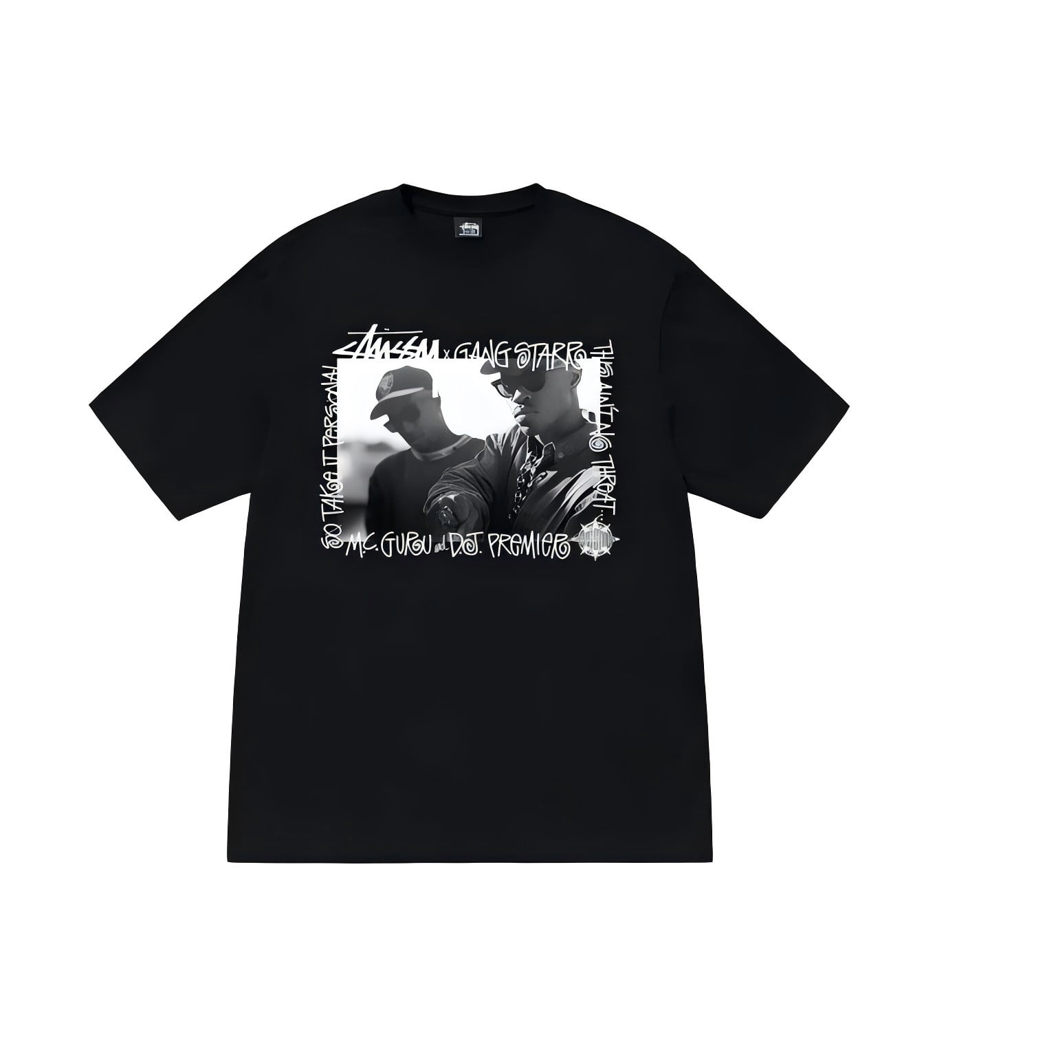 Stussy Gang Starr Take It Personal Tee Black- X Large - Walmart.com