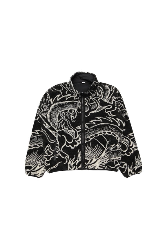 Men's Dragon Sherpa Jacket Black, from StockX