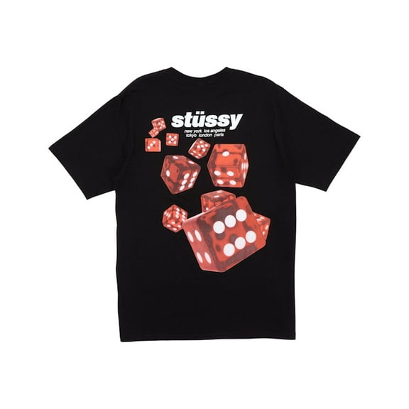 Stussy Men's Rollers Tee Black, from StockX
