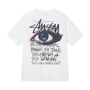 STUSSY OFFICIAL Stussy Men's T-Shirt Graphic Hip Hop Short Sleeve Vintage Trendy Shirt Crew Neck Tee Tops Streetwear Tshirts for Men Women M