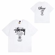STUSSY OFFICIAL Stussy Men's T-Shirt Graphic Hip Hop Short Sleeve Vintage Trendy Shirt Crew Neck Tee Tops Streetwear Tshirts for Men Women XL