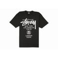 thumbnail image 1 of Stussy Men's World Tour T-shirt Black, from StockX, 1 of 3