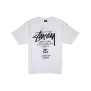 STUSSY Men's World Tour T-shirt White, from StockX