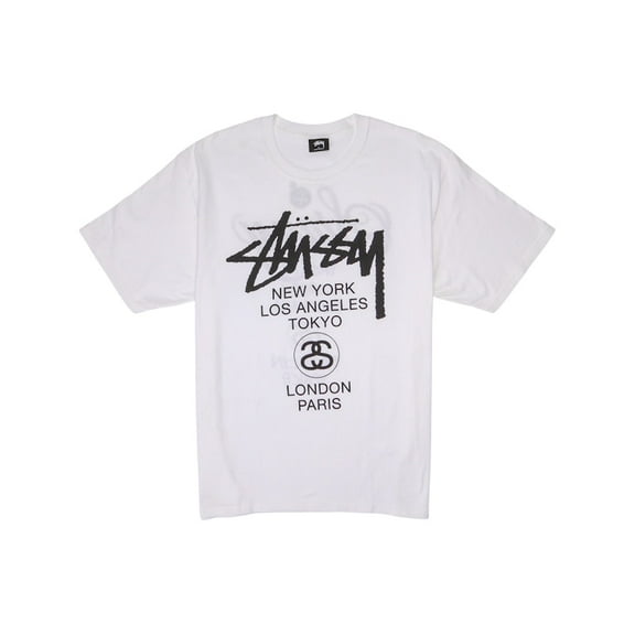 Stussy Men's World Tour T-shirt White, from StockX