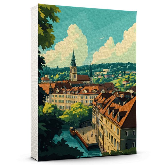 Stuttgart Travel Canvas, Germany Canvas Print,Stuttgart Canvas Wall Art,Germany Travel Wall Art, Travel Print, Travel Gift -103AZ1345