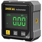 Sto Digital Angle Finder Level 4-Sided Magnetic USB Rechargeable Large LED Display Black