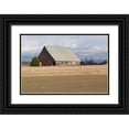 thumbnail image 1 of Styber, Dana 14x11 Black Ornate Wood Framed with Double Matting Museum Art Print Titled - Red Door Barn, 1 of 4