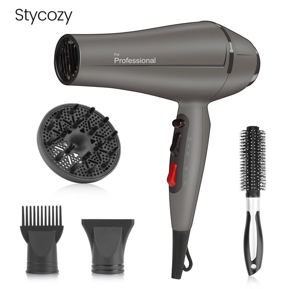 Stycozy Professional Ionic Hair Dryer - Ultra Fast Salon Blow Dryer AC Motor with Triple-L Plus Heat Resistant Technology