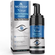 NOVEHA XStye منظف رغوة الجفن - سريع العين العين الإغاثة - صيغة مع زيت شجرة الشاي - غسل الجفن والرموش اليومية للعيون Stye، رمش، جفاف الجلد 3.38 fl أوقية - 100 mL